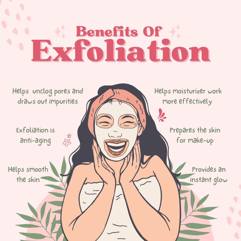 exfoliate to prevent tanning