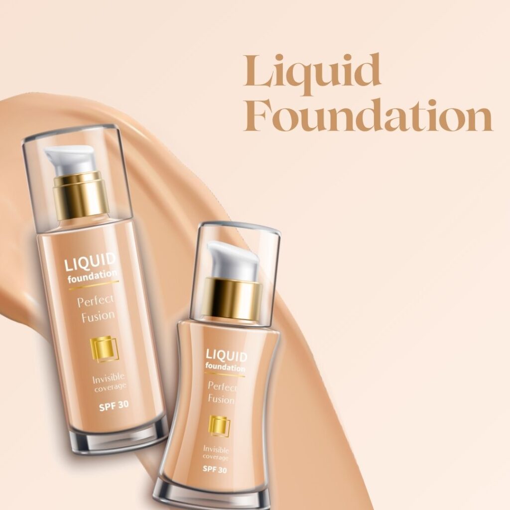 liquid foundation to apply makeup step by step