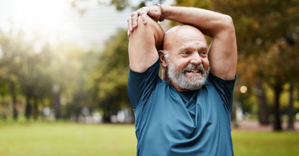 do stretching to prevent injury while exercising as an adult